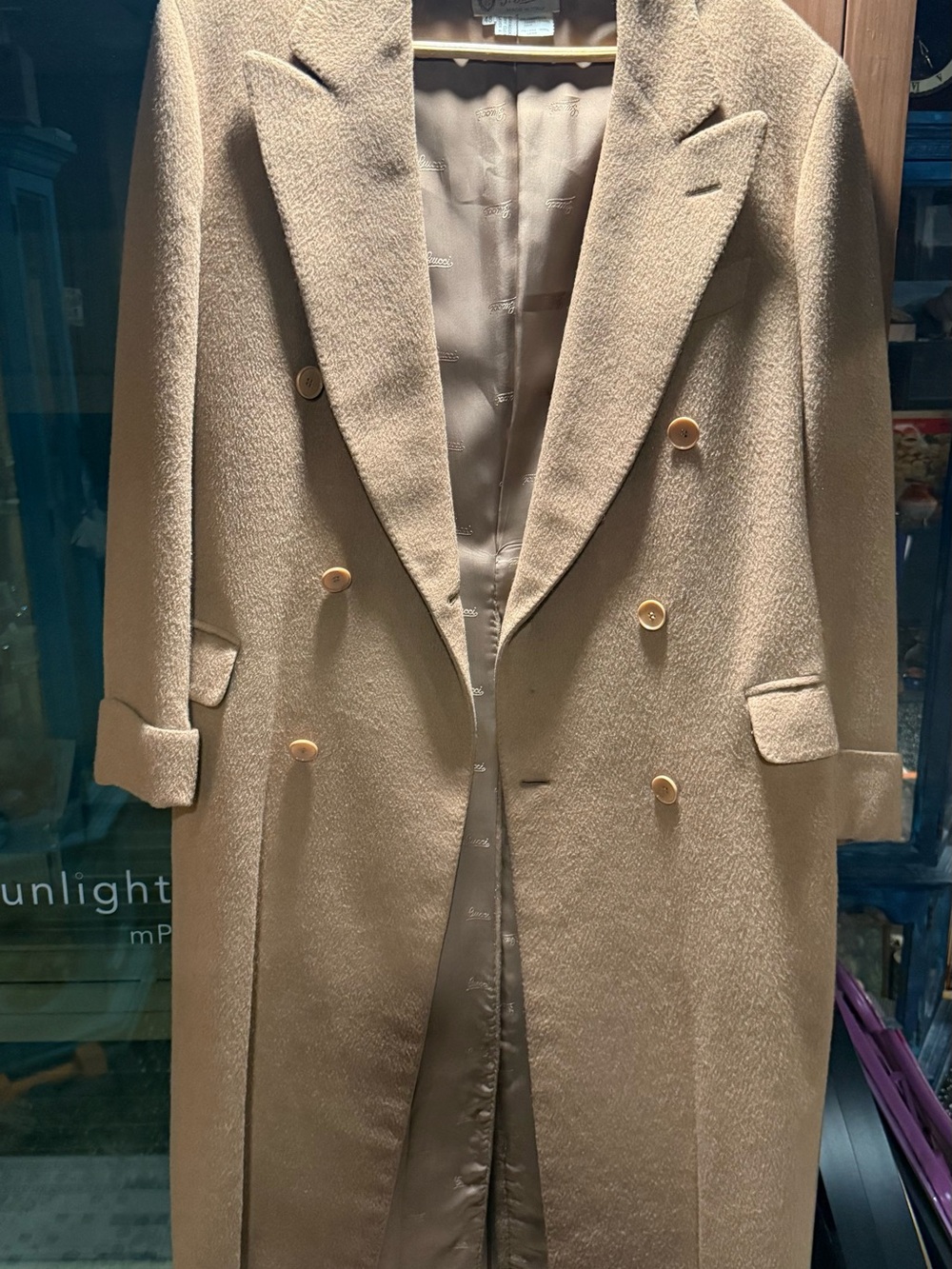 Vintage Gucci Men’s Camel Brown Blazer Jacket